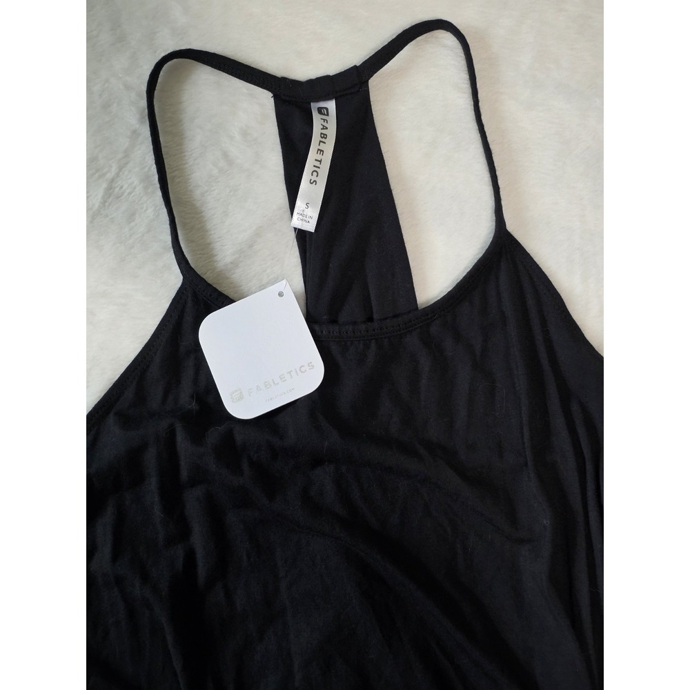 Fabletics Womens Small Black Neema Maxi Dress Halter neck Relaxed Fit NWT $79.95 - Picture 5 of 7